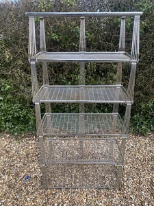VINTAGE BEANSTALK SHELVING LIMITED 1970'S SHOP SHELVING UNIT - Picture 1 of 9
