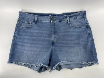 Pantalones Cortos de Jean Nine West Corte Elastizados Para Mujer Talla Grande 18 Tiro Medio Azul Denim Foto 1 de 4