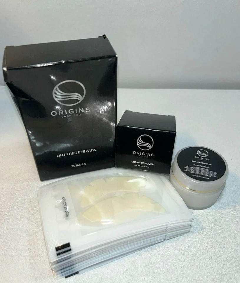 Origins Lash Pro Lint Free Eye-pads Box of 25, and Cream Remover for Eyelash Ext - Image 1 of 4