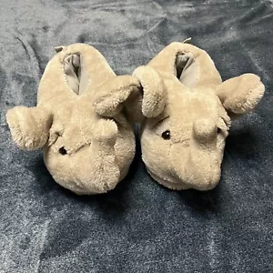 Pantuflas de felpa gris elefante - Imagen 1 de 9