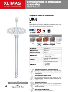 LMX-8 - Schlagdübel mit stahlnagel, kurze spreizzone - Bild 1 von 3
