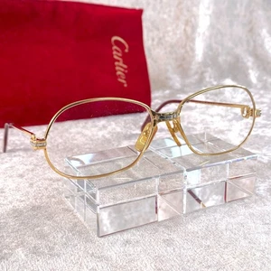 Vintage Cartier Brille Panthere Gold Gestell 54-15-130 - Bild 1 von 18