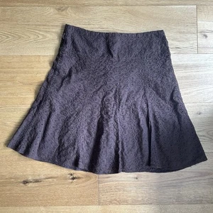 Bay Size 12 Brown Skirt Vintage Y2K Knee Length Cottagecore - Picture 1 of 4