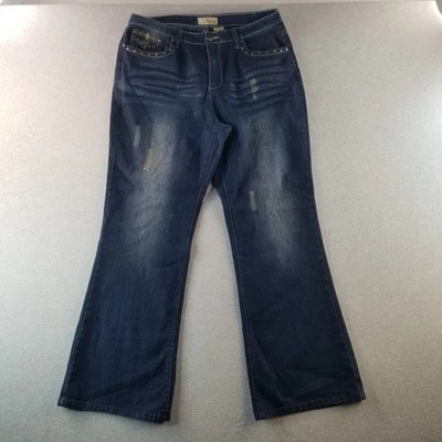 Hybrid & Company Jeans Women's Sz 18 Coolt Det. Dark Wash Normcore Cute Trendy - Image 1 of 4