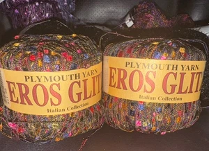 Plymouth Yarn Eros Glitz Ladder #101 Lot#144 158 Yards 50 Gr Italy set of 2-new - Picture 1 of 6