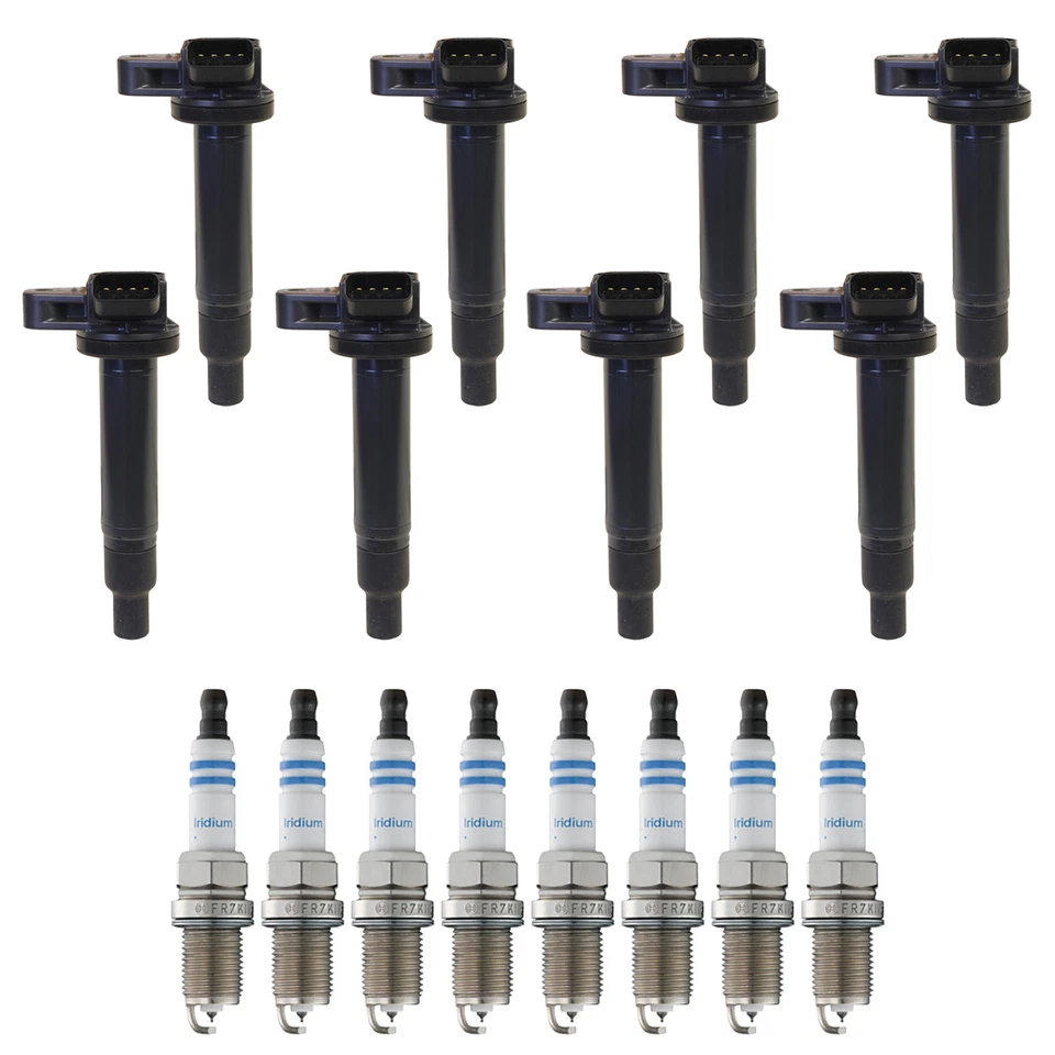 Denso 8 Ignition Coil 8 Bosch Iridium Spark Plug Kit For GS430 4Runner Tundra V8 - Image 1 of 1