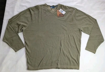 Nuevo con etiquetas Suéter Hobie Para Hombres XL Verde Salvia Cuello en V NUEVO Foto 1 de 4