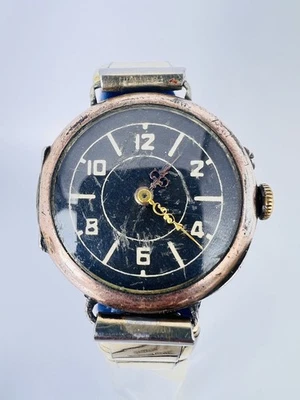 Vintage Art Deco, 800er Silber Armbanduhr, Handaufzug, Damenuhr, antik 1920 - Bild 1 von 4