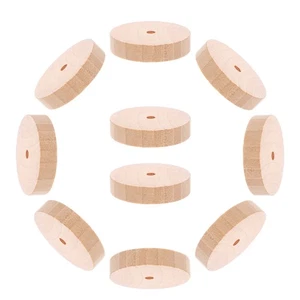 15 Pcs Wheel Toy Accessories Miniature Wood Car Wheels Craft Supplies - Picture 1 of 9
