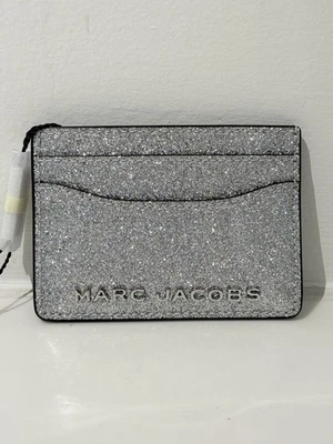 NWT Marc Jacobs Silver Glitter Card Holder  - Image 1 of 4