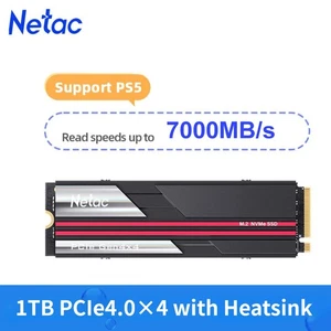 Netac M.2 2280 500GB 1TB NVMe PCIe4.0 Gen 4x4 Wewnętrzny dysk SSD z radiatorem do PS5 - Zdjęcie 1 z 21