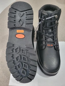 shoes Men lugz steel toe Size 9  f2413-18 black  made in china New Without Box - Picture 1 of 5