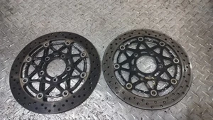2004-2005 SUZUKI GSXR 600 750 OEM FRONT ROTORS 2003-2004 SUZUKI GSXR 1000 - Foto 1 di 11