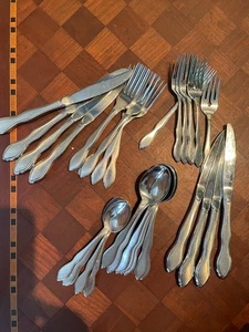 Set Of 36 TWILIGHT Stainless Steel Flatware 1881 Rogers Oneida - Picture 1 of 5