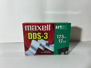 MAXELL DDS-3 125M/ 12GB HELICAL SCAN 4MM DATA CARTRIDGE - Photo 1/7