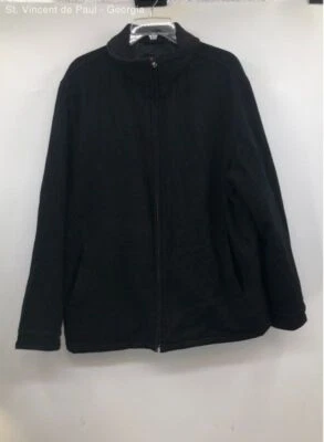 Men's Alfani Black Full Zip Wool Blend Jacket - Size Medium - Image 1 of 4