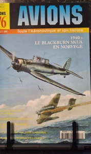 Revue Aviations N° 76: Blackburn SKUA Norvége 1940 D520 Italien Iran 1921/1941 - Imagen 1 de 3