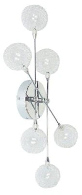 Wofi 4360.06.01.0000 - Lampada da paretecromata a 6 luci, larghezza: 24 cm, a... - Immagine 1 di 2