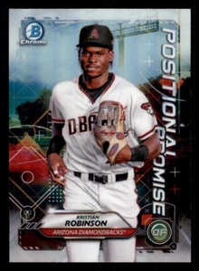 2021 Bowman Chrome Positional Promise Refractors #POSKR Kristian Robinson - Picture 1 of 2