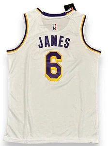 Youth Medium LeBron James Los Angeles Lakers White Nike Jersey - Picture 1 of 4