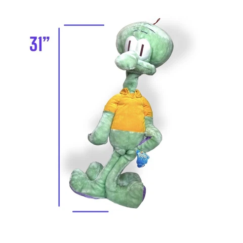 Huge / Jumbo -  Vintage Squidward 31” Plush 2002 Spongebob Squarepants Nanco Cover