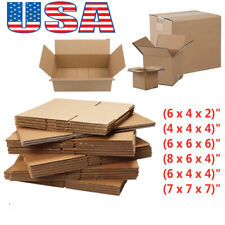 100PCS Corrugated Cardboard Paper Box Mailing Packing Shipping 4x4x4"~8x6x4"