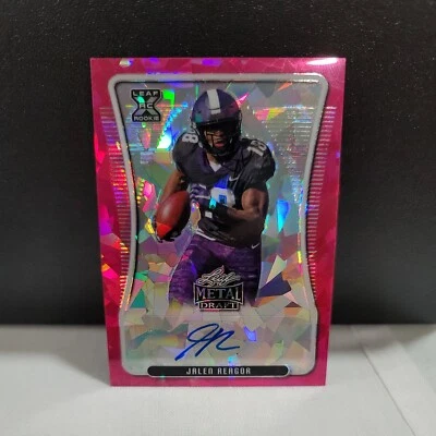 2020 Jalen Reagor Leaf Metal Draft XRC Rookie Auto # 5/5 EAGLES - Image 1 of 4