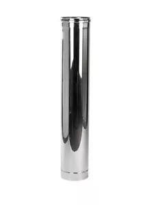 Tubo Camino Tubo Rigido Acciaio Inox Stufa Solida Canna Fumaria Multi Combustibile - Foto 1 di 4