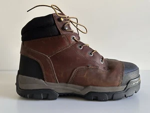 CARHARTT Ground Force Men Size 10 W Comp Toe WP 6" Work Boot Brown CME6355 - Picture 1 of 12