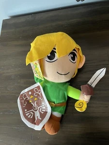 The Legend of Zelda Link Minish Cap Plush Doll With Shield Sword NWT 11” - Picture 1 of 3