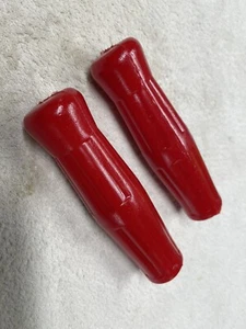 BICYCLE GRIPS Red Coke Bottle SCHWINN ELGIN Shelby Roadmaster Silverking - Picture 1 of 3