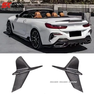 For 20-24 BMW 8 Series M850i M-Sport G14 G15 G16 Carbon Fiber Rear canards fins - Imagen 1 de 18