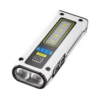 LED Torch Hand Light Cordless Keychain Pocket COB Magnetic Rechargeable Mini