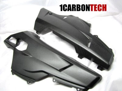 DUCATI 848 1098 1198 EVO MATTE CARBON FIBER BELLY PANELS - BELLY PAN L-R 2 PIECE - Image 1 of 4