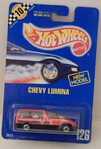 Chevy Lumina APV Minivan Hot Wheels 1992-126 Blue Card Speed Points Retired 1998 - Picture 1 of 4