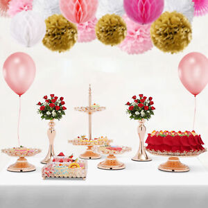 Wedding Cake Stand Round Cupcake Stands Party Dessert Plate Dessert Pedestal 