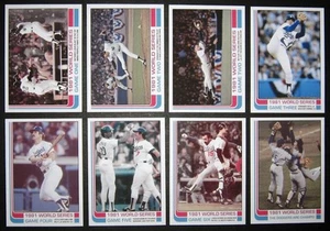 FREE* 1981 WORLD SERIES CARD SET LA DODGERS NY YANKEES VALENZUELA GARVEY GOSSAGE - Picture 1 of 2