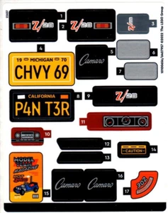 LEGO STICKER SHEET ONLY 10304 CHEVROLET CAMARO Z28 from set New & Genuine - Picture 1 of 1