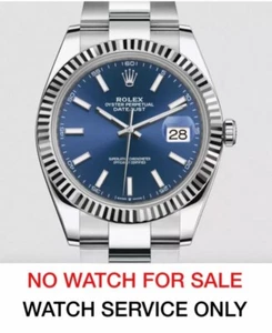 Rolex Datejust Service Repair & Full Polish - 1 Year Warranty. NO WATCH FOR SALE - Picture 1 of 6