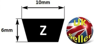 Cinturón Vee de calidad sección Z46 Z, 10X6X46", también conocido como Z 46 o M46, 1168 mm de longitud interna - Imagen 1 de 5