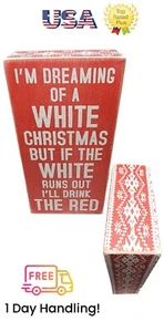 Dreaming of a White Christmas Wandschild KOSTENLOSER Versand! - Bild 1 von 2