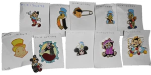 BUNDLE LOT DISNEY PINS PINOCCHIO JIMINY PIN PERSONAL COLLECTION LR OE HKDL PARIS - Picture 1 of 6