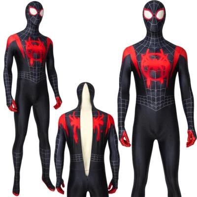 Spider-Man Into the Spider-Verse Zentai Mono Disfraz Miles Morales Disfraz Foto 1 de 4
