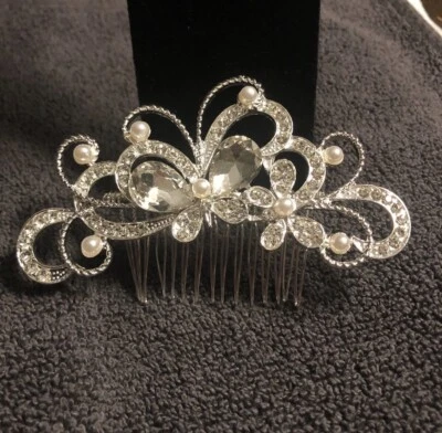 Fancy Bridal Hair Comb Wedding Hair Accessory - Image 1 of 3