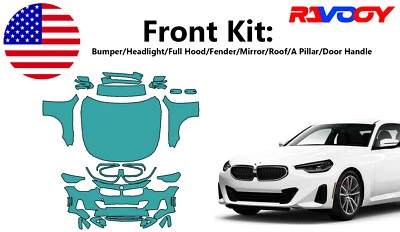 For BMW 2 Series Coupe 230i 2022-2025 Front Paint Protection Film PreCut PPF Kit - Image 1 of 4