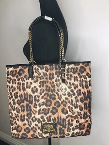NEU MIT ETIKETT JUICY COUTURE WEEKEND WARRIOR YHRUS080 LEOPARD GESTEPPT MIT GOLDKETTE - Bild 1 von 8