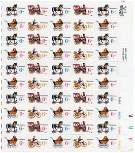 Scott #1418b (1415-18) Christmas Toys Sheet of 50 Stamps - MNH - Picture 1 of 2