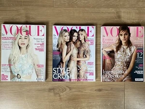 Vogue Magazine UK Bundle - Emma Watson, Emilia Clarke, Cara Delevingne - Picture 1 of 1