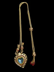 Avon Elizabeth Taylor beschriftete Herz Halskette  Shah Jehan  " TOP ZUSTAND " - Bild 1 von 8