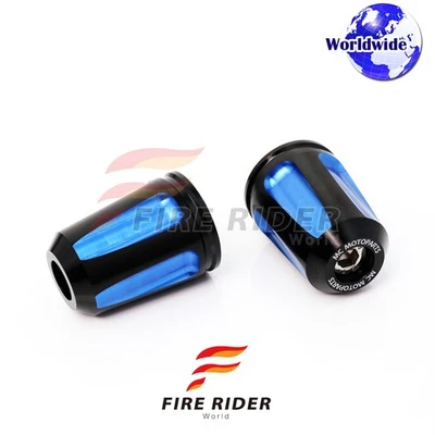FAIZ CNC Blue Bar Ends Pair For Kawasaki ZZR1200 02 03 04 05 - Изображение 1 из 4